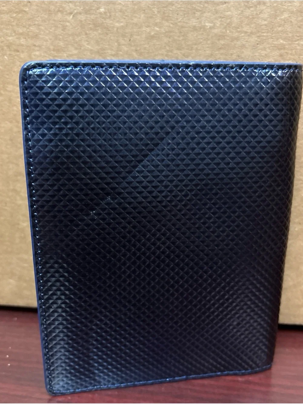Away Brand Travel Wallet Passport Credit Card & Cash Holder Pebbled Leather